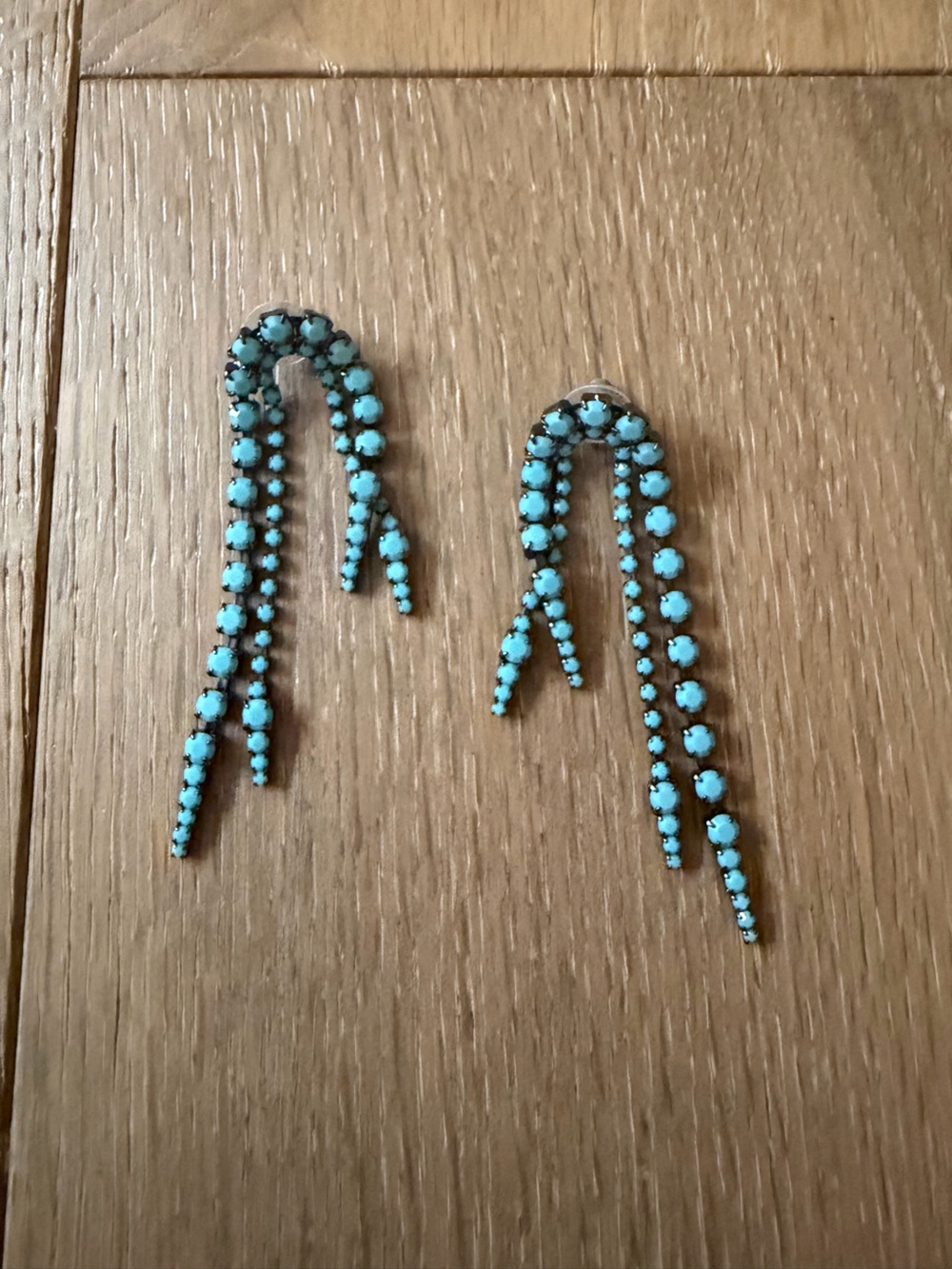 Elizabeth Cole Turquoise Cascade Drop Earrings